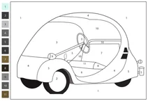 1942 oeuf electrique — розфарбуй за номерами