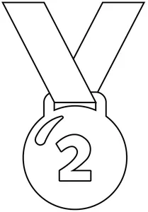 2-е місце медаль емодзі