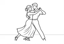 A couple dancing kizomba