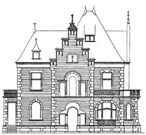 Adenauerallee 131, бонн: боковий фасад, 1900
