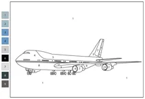 Air force one — розфарбуй за номерами
