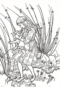 Alice and the grunting piglet by arthur rackham