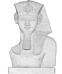 Аменхотеп iii бюст 3d каркас