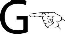 Американська мова жестів: літера g