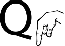 Американська мова жестів: літера q