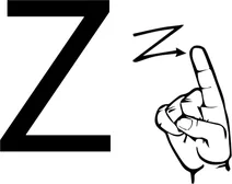 Американська мова жестів: літера z