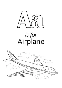 Англійська літера “а” починає слово “airplane