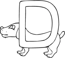 Англійська літера d – dog , “песик