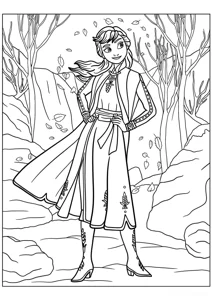 Anna and the flying leaves