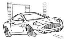 Автомобіль aston martin v12 vanquish