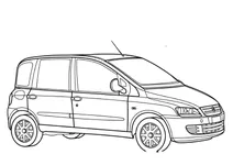 Автомобіль fiat multipla ( укр. фіат мультіпла )