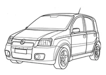 Автомобіль fiat panda ( укр. фіат панда )