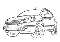 Автомобіль fiat sedici ( укр. фіат седічі )