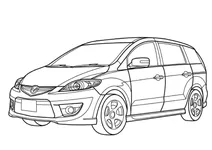 Автомобіль mazda premacy minivan ( укр. мазда премасі мінівен )