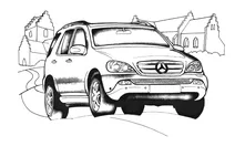 Автомобіль mercedes benz m class (укр. мерседес-бенц m class)