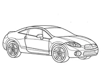 Автомобіль mitsubishi eclipse (укр. міцубіші екліпс)