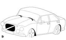 Автомобіль у стилі 60-70-х років