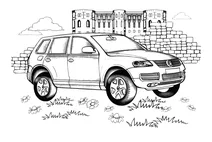 Автомобіль volkswagen touareg (укр. фольксваген туарег)