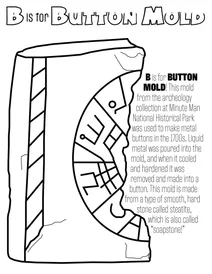 B — як форма для ґудзиків