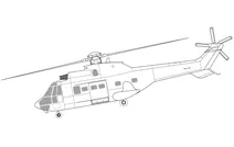 Багатоцільовий вертоліт eurocopter as332 super puma