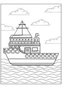 Баржа в морі
