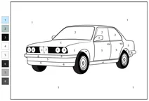 Bmw e30 — розфарбуй за номерами