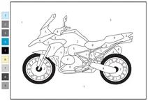 Bmw gs 120 — розфарбуй за номерами