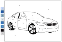 Bmw m3 — розфарбуй за номерами