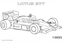 Болід формули-1 1985 lotus 97t