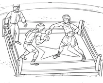 Boxers in the ring