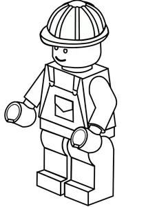 Будівельник з серії lego city