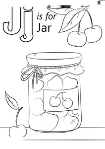 Буква j — банка