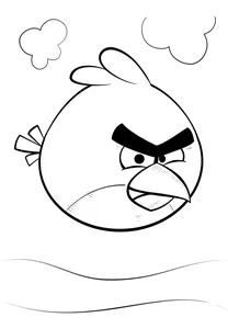 Червона пташка ред із гри angry birds