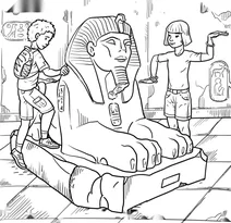 Children at the egyptian museum