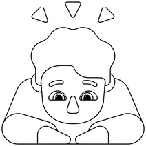 Чоловік кланяється emoji