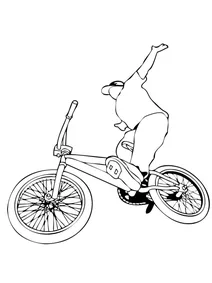 Чоловік на велосипеді bmx