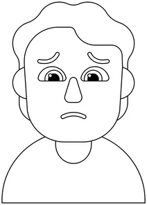 Чоловік нахмурився emoji