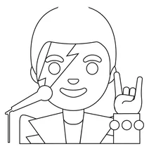 Чоловік співак emoji