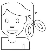 Чоловік стрижеться emoji