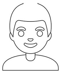 Чоловік з білим волоссям emoji