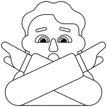 Чоловік жестикулював без emoji