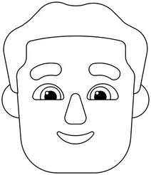 Чоловік зі світлим волоссям emoji