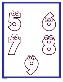 Числа 5,6,7,8,9