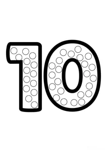 Число 10 з точками