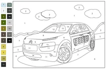 Citroën c4 cactus — розфарбуй за номерами