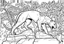 Crouching panther