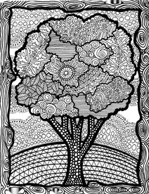 Дерево zentangle