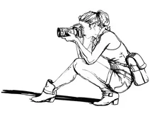Дівчина фотограф
