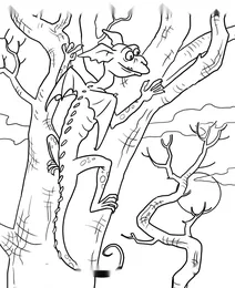 Dragon in the haunted forest