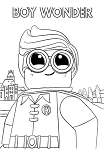 Диво-хлопець робін з lego фільму: бетмен